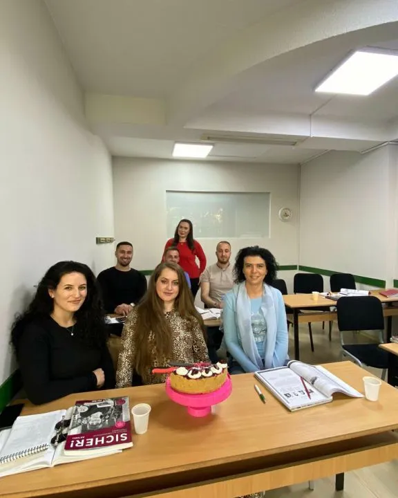 Klasë gjermanishtje me studentë në Eurolingua Zentrum